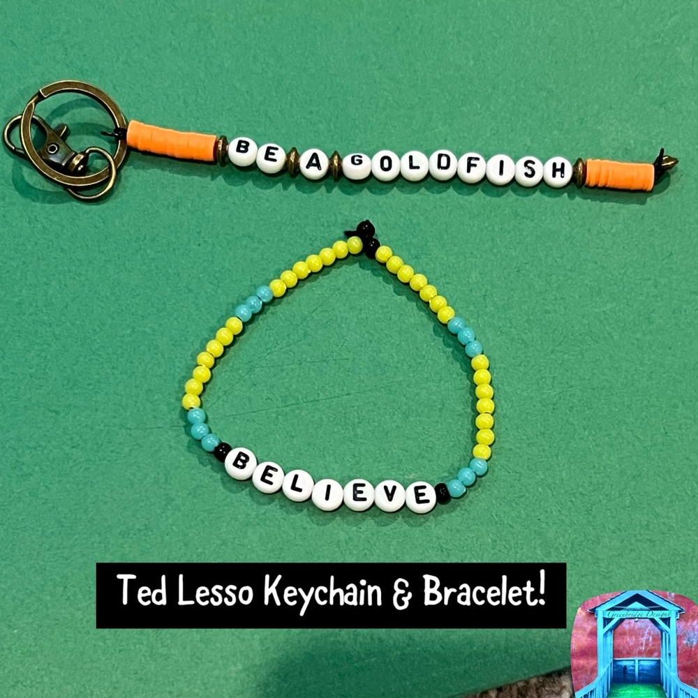 Ted Lasso Keychain & Bracelet